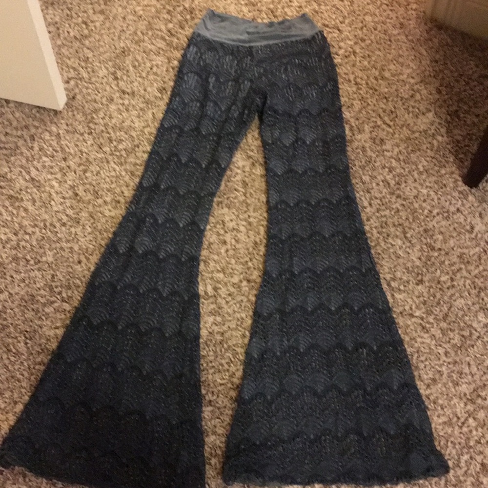Flare crochet pants . Shorts inside.